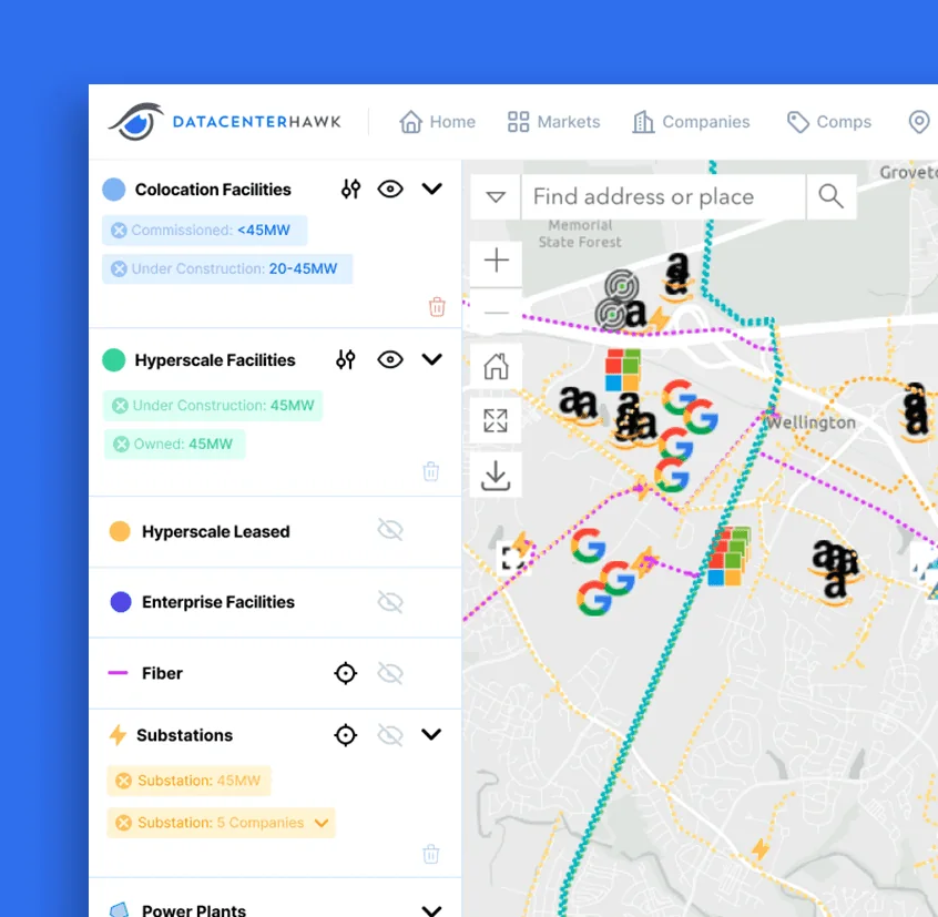 The redesigned map with filters applied